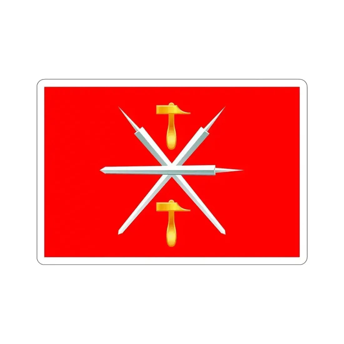Flag of Tula Oblast Russia STICKER Vinyl Die-Cut Decal 5 Inch - The Sticker Space