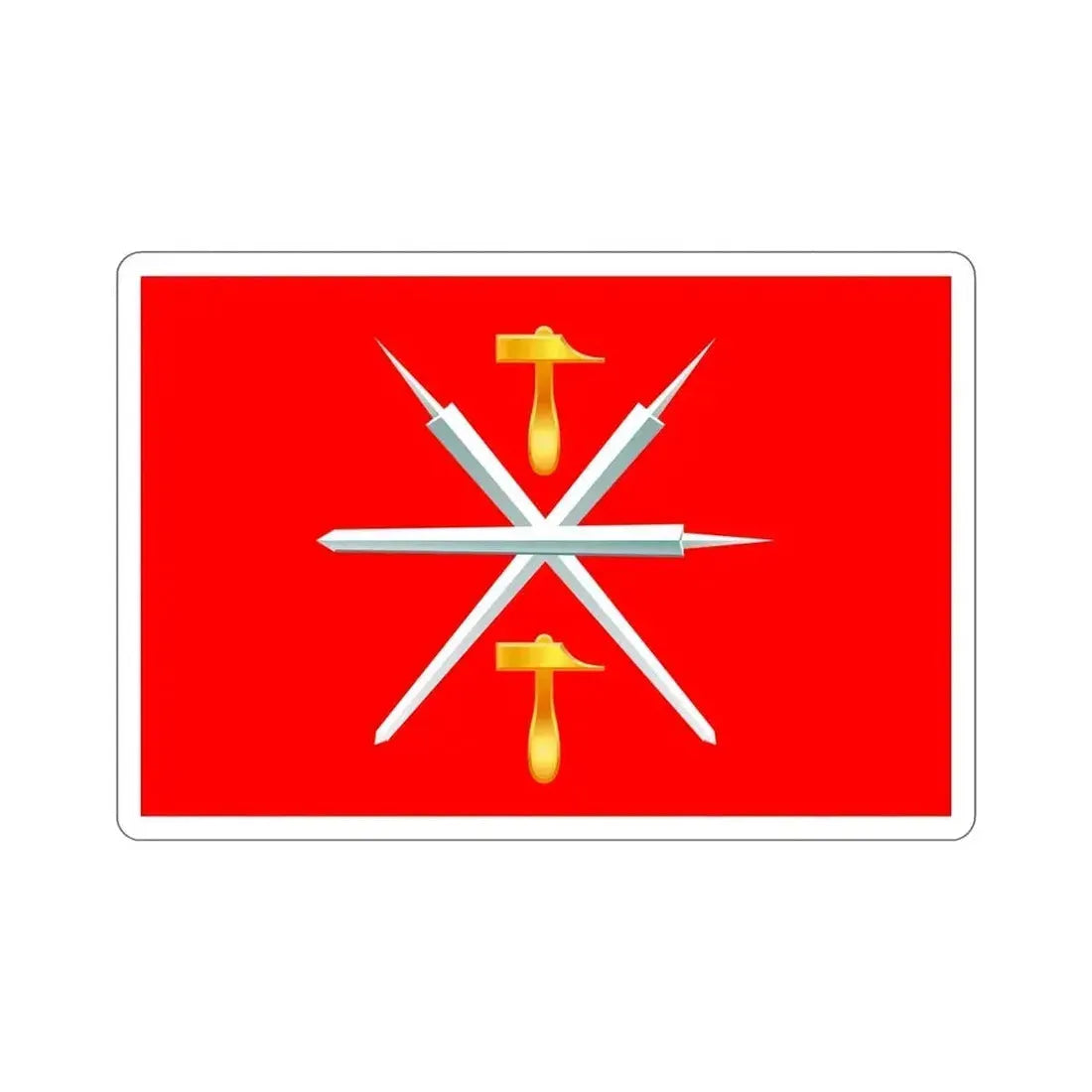 Flag of Tula Oblast Russia STICKER Vinyl Die-Cut Decal 6 Inch - The Sticker Space