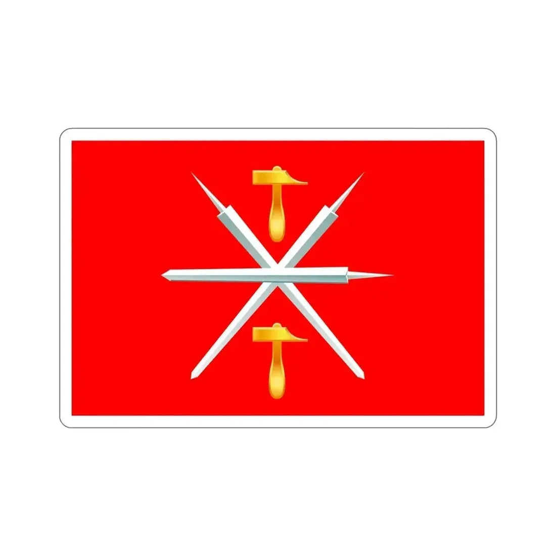 Flag of Tula Oblast Russia STICKER Vinyl Die-Cut Decal - The Sticker Space