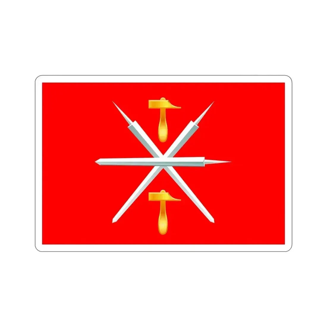 Flag of Tula Oblast Russia STICKER Vinyl Die-Cut Decal - The Sticker Space
