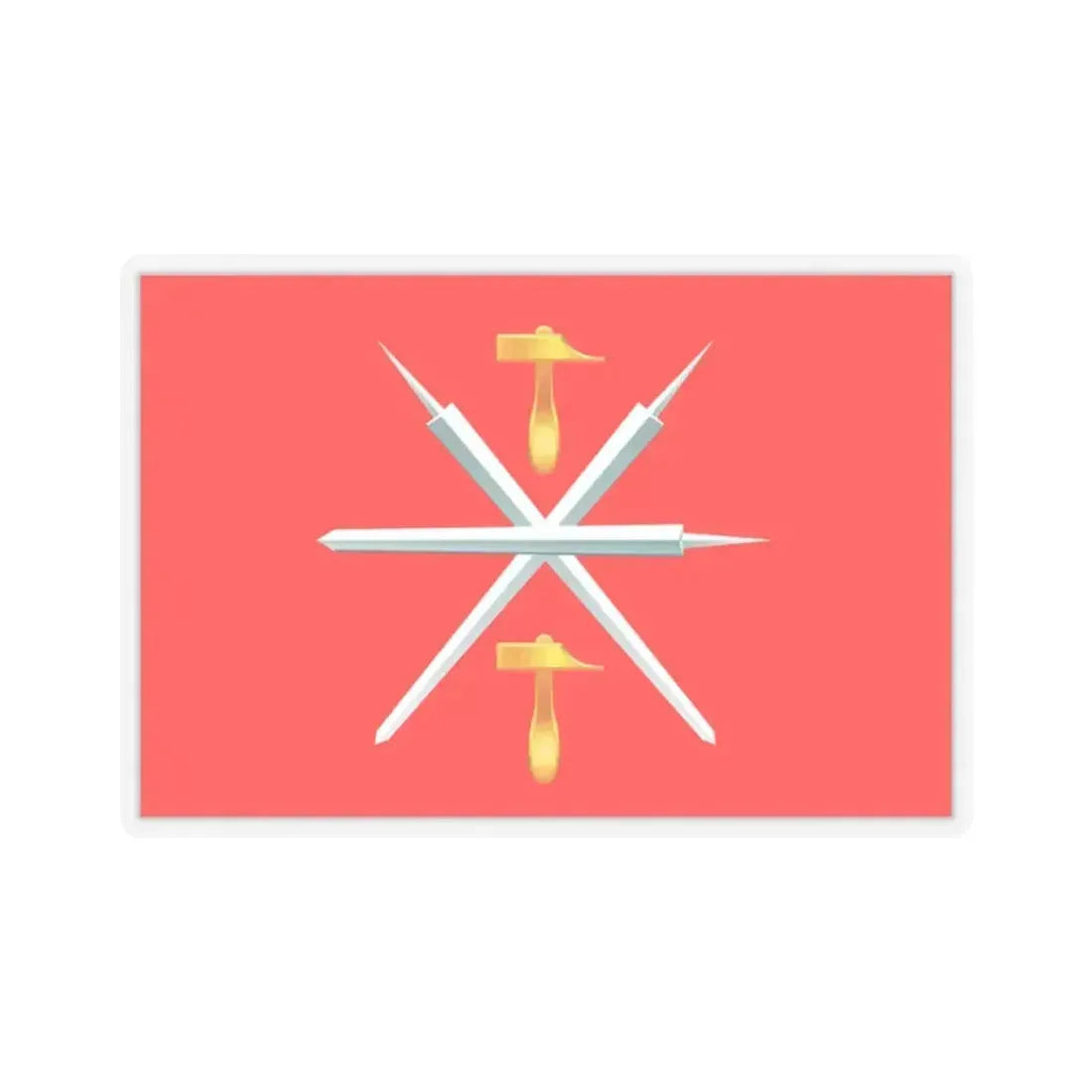 Flag of Tula Oblast Russia - STICKER Vinyl Kiss-Cut Decal 2 Inch Transparent - The Sticker Space