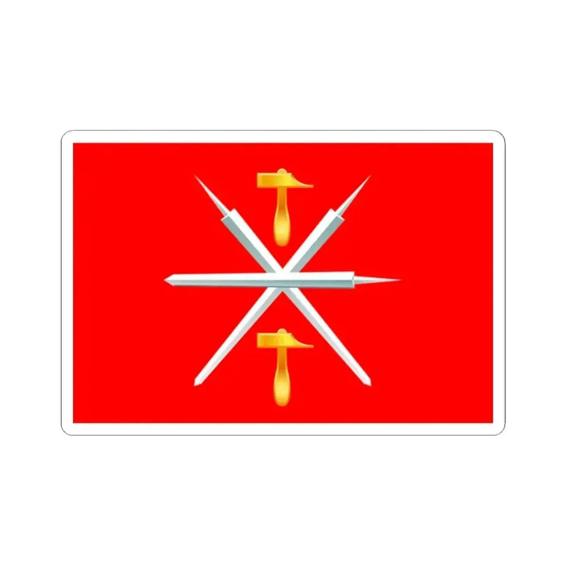 Flag of Tula Oblast Russia - STICKER Vinyl Kiss-Cut Decal 2 Inch White - The Sticker Space