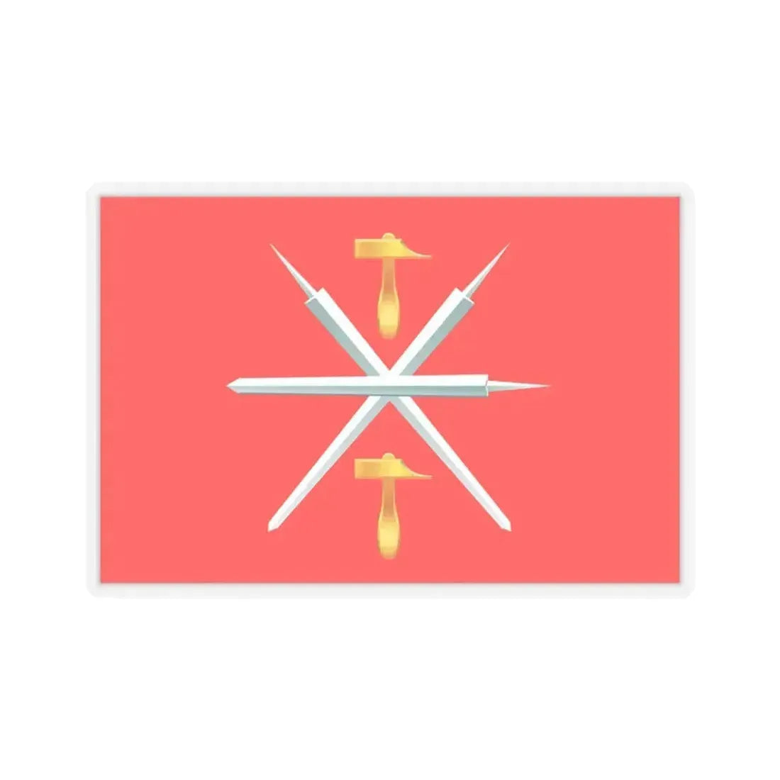 Flag of Tula Oblast Russia - STICKER Vinyl Kiss-Cut Decal 3 Inch Transparent - The Sticker Space