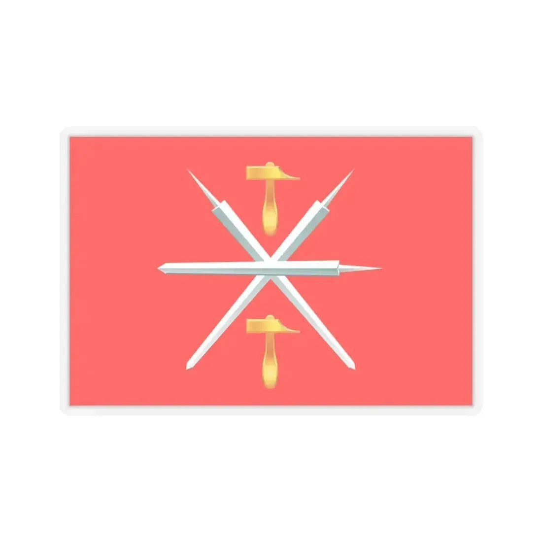 Flag of Tula Oblast Russia - STICKER Vinyl Kiss-Cut Decal 4 Inch Transparent - The Sticker Space