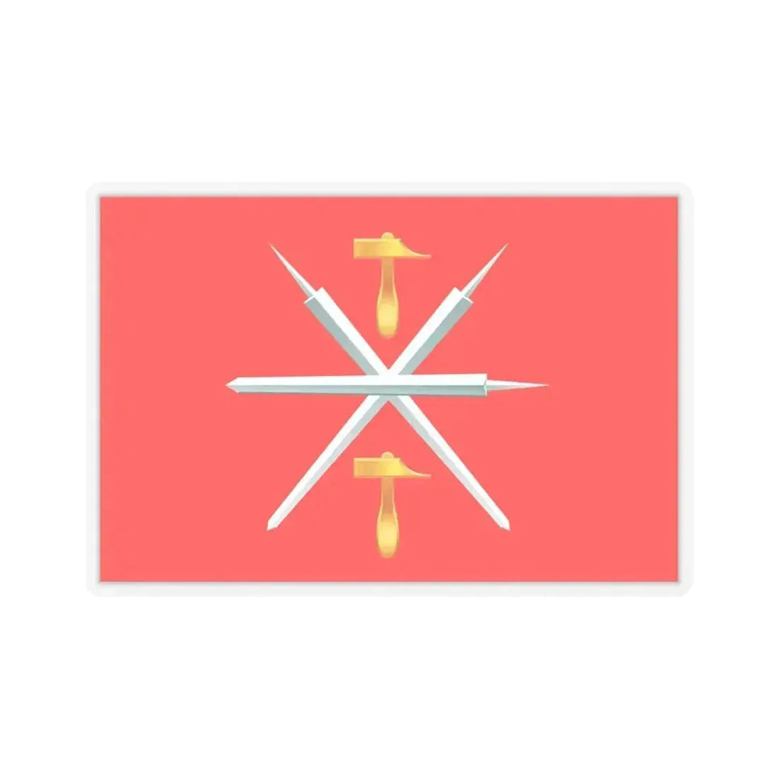 Flag of Tula Oblast Russia - STICKER Vinyl Kiss-Cut Decal 6 Inch Transparent - The Sticker Space