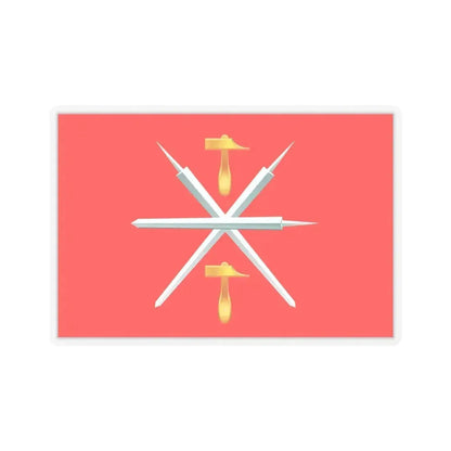 Flag of Tula Oblast Russia - STICKER Vinyl Kiss-Cut Decal 6 Inch Transparent - The Sticker Space