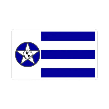 Flag of Tulsa 1941-1973 (United States) STICKER Vinyl Kiss-Cut Decal 2 Inch White - The Sticker Space