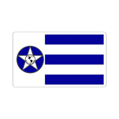 Flag of Tulsa 1941-1973 (United States) STICKER Vinyl Kiss-Cut Decal 4 Inch White - The Sticker Space
