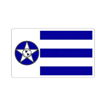 Flag of Tulsa 1941-1973 (United States) STICKER Vinyl Kiss-Cut Decal 6 Inch White - The Sticker Space