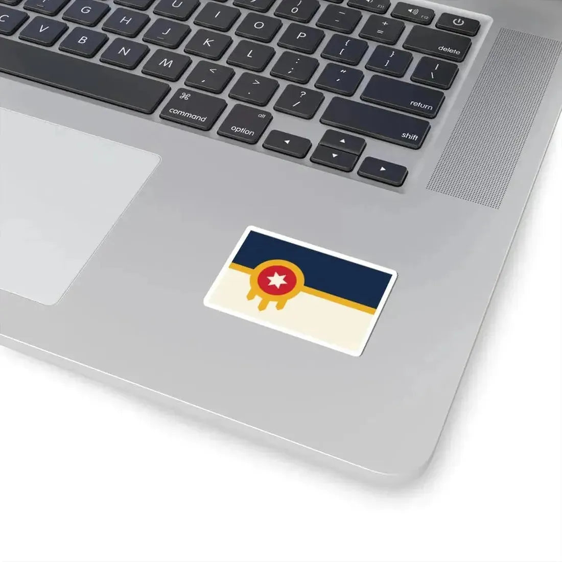 Flag of Tulsa Oklahoma 2018 (United States) STICKER Vinyl Kiss-Cut Decal - The Sticker Space