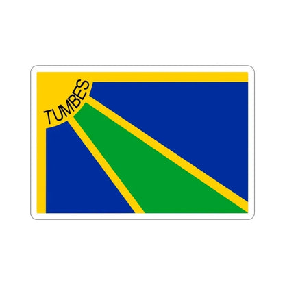 Flag of Tumbes capital of the Tumbes Region Peru STICKER Vinyl Die-Cut Decal 3 Inch - The Sticker Space