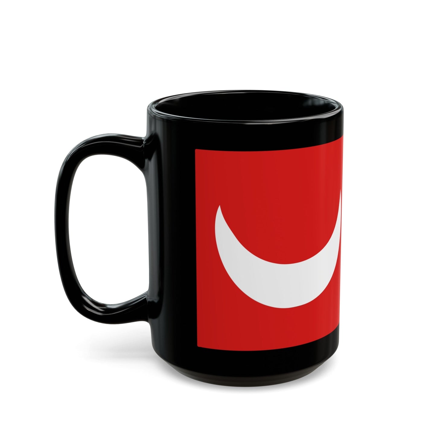 Flag of Tunis during 14th century - Black Coffee Mug-The Sticker Space