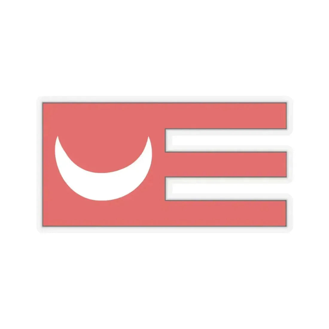 Flag of Tunis during 14th century - STICKER Vinyl Kiss-Cut Decal 6 Inch Transparent - The Sticker Space