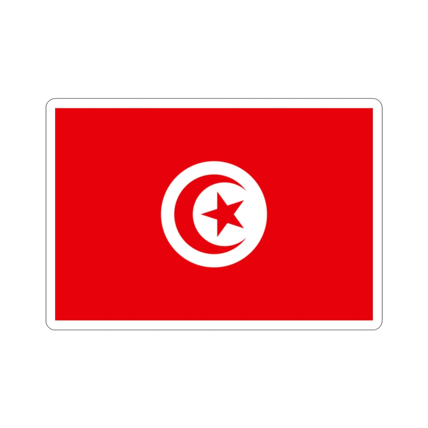 Flag of Tunisia STICKER Vinyl Die-Cut Decal-2 Inch-The Sticker Space