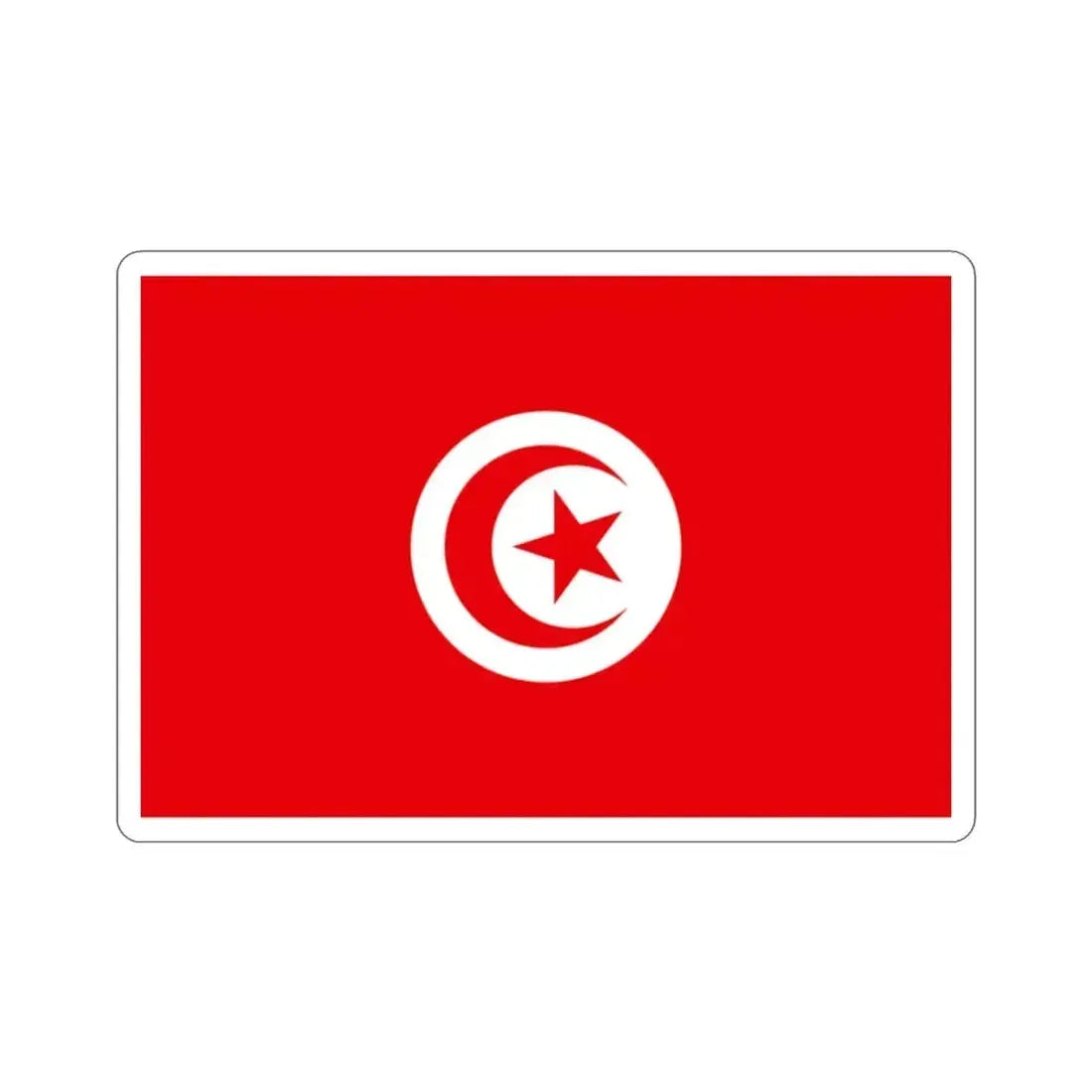 Flag of Tunisia STICKER Vinyl Die-Cut Decal 2 Inch - The Sticker Space