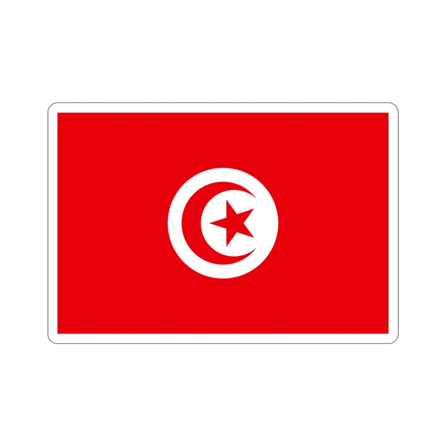 Flag of Tunisia STICKER Vinyl Die-Cut Decal-3 Inch-The Sticker Space