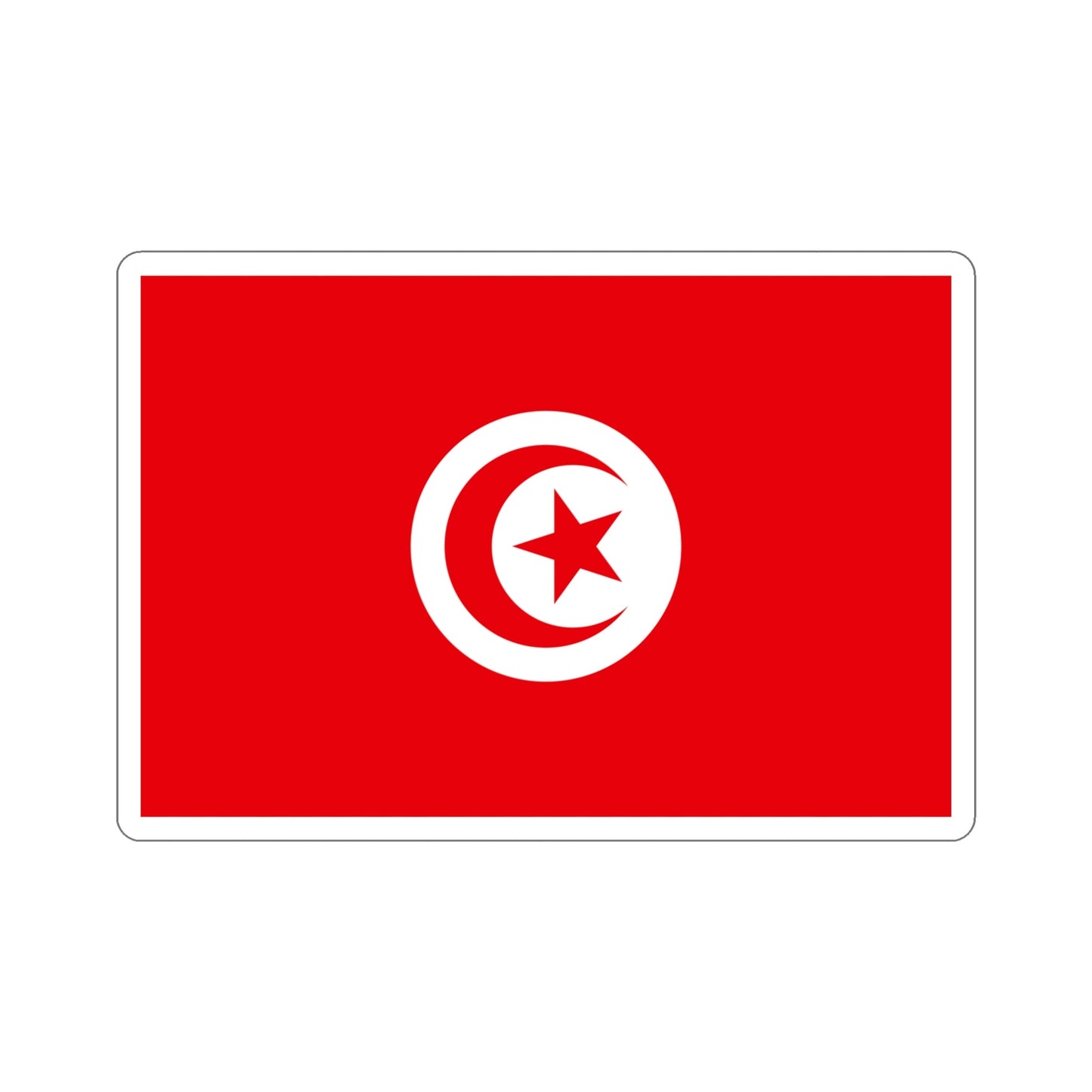 Flag of Tunisia STICKER Vinyl Die-Cut Decal-5 Inch-The Sticker Space