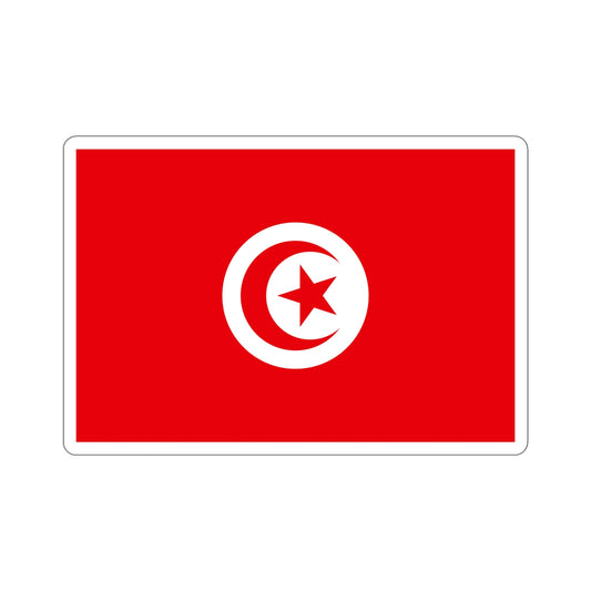 Flag of Tunisia STICKER Vinyl Die-Cut Decal-6 Inch-The Sticker Space