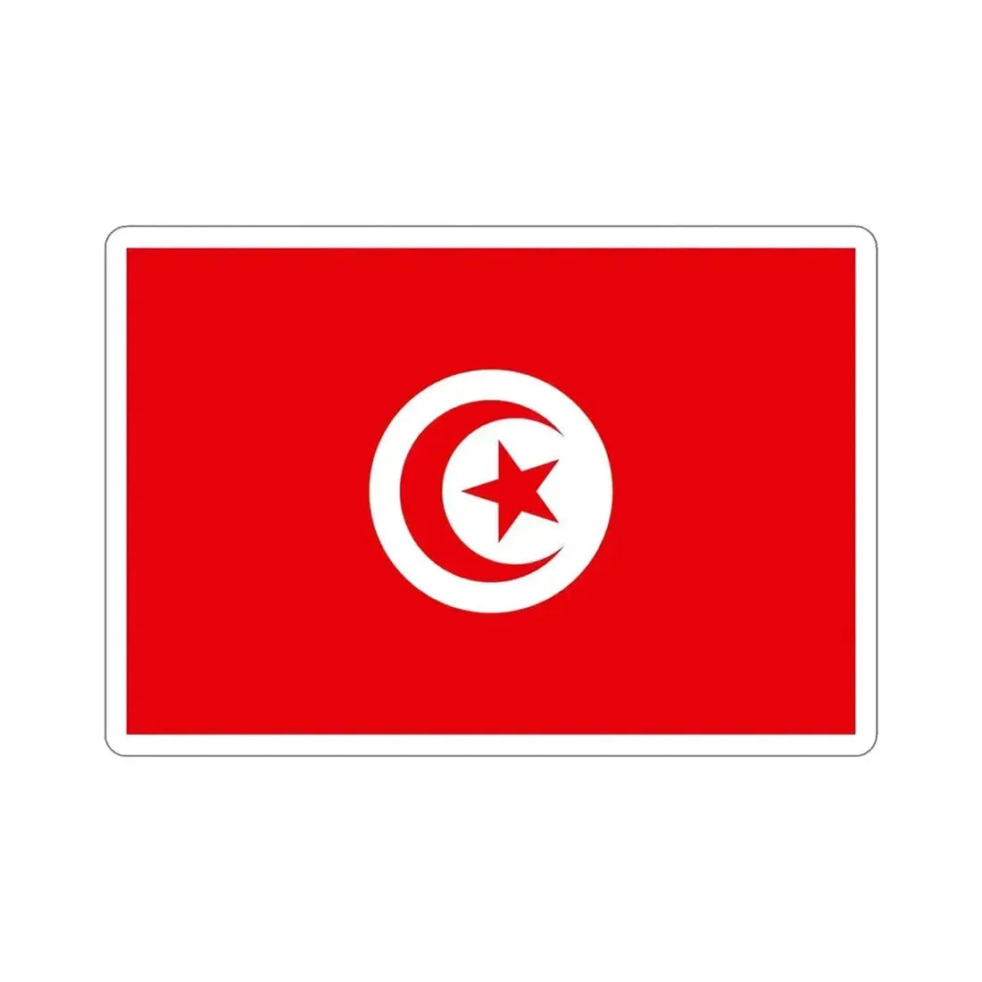 Flag of Tunisia STICKER Vinyl Die-Cut Decal - The Sticker Space