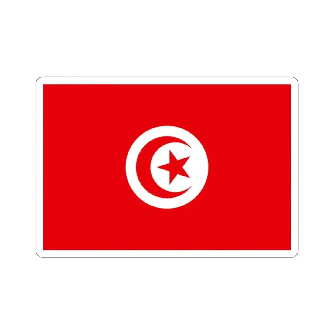 Flag of Tunisia STICKER Vinyl Die-Cut Decal - The Sticker Space