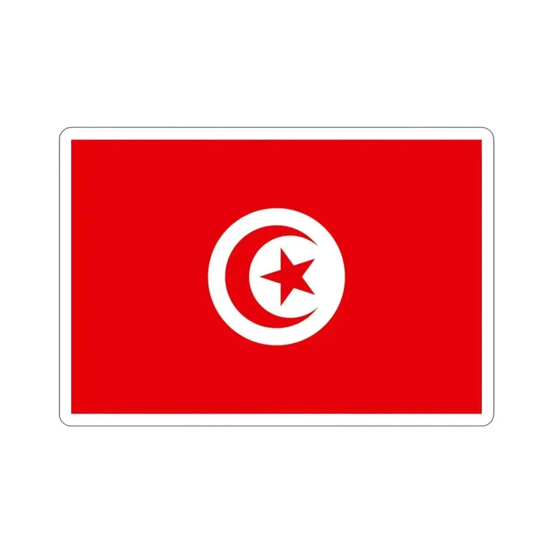 Flag of Tunisia STICKER Vinyl Die-Cut Decal - The Sticker Space