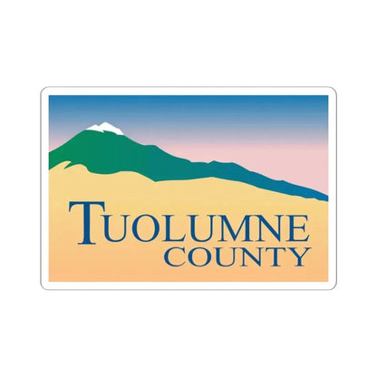 Flag of Tuolumne County California (United States) STICKER Vinyl Kiss-Cut Decal 6 Inch White - The Sticker Space