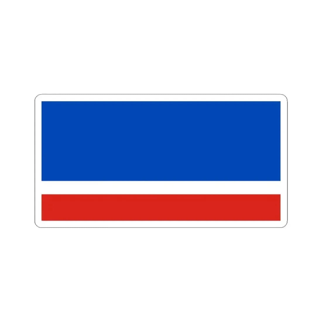 Flag of Turaw Belarus (Belarus) STICKER Vinyl Kiss-Cut Decal 3 Inch White - The Sticker Space