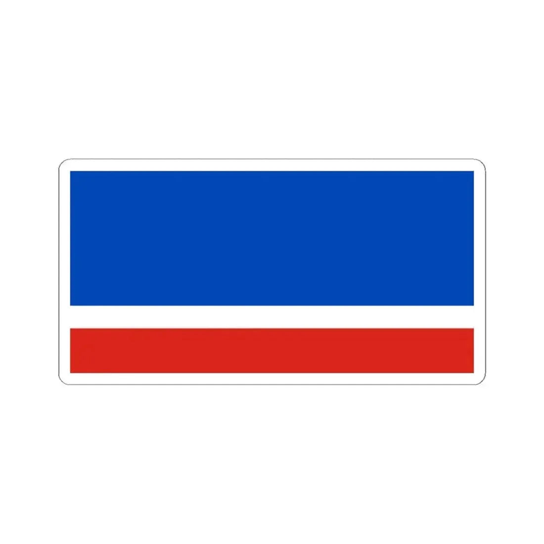 Flag of Turaw Belarus (Belarus) STICKER Vinyl Kiss-Cut Decal 4 Inch White - The Sticker Space