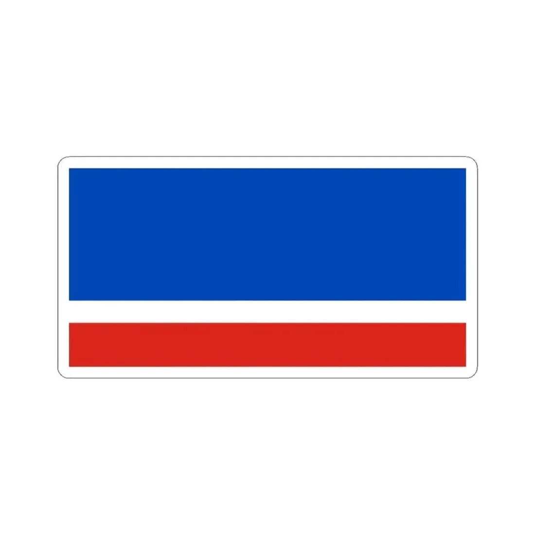 Flag of Turaw Belarus (Belarus) STICKER Vinyl Kiss-Cut Decal 6 Inch White - The Sticker Space