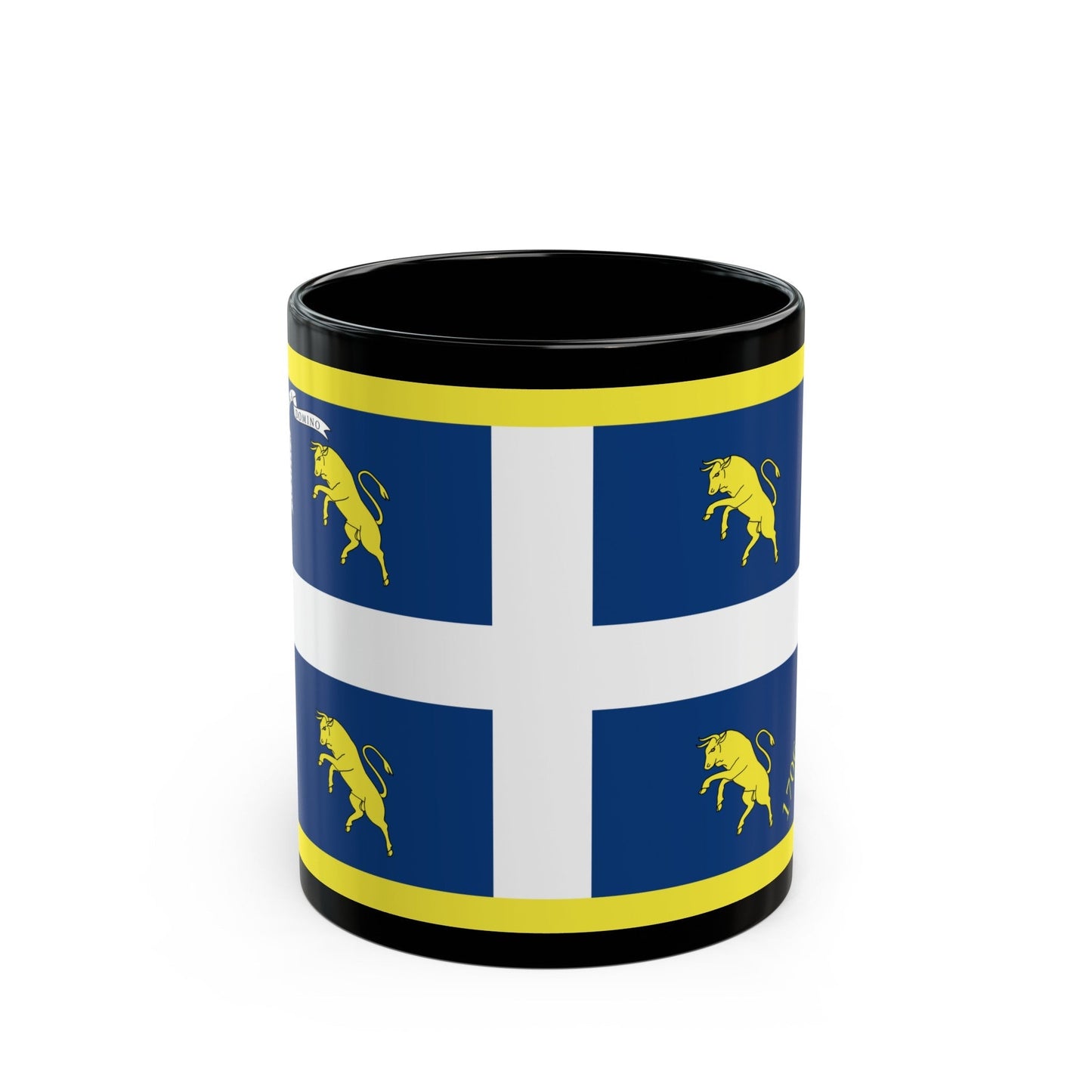 Flag of Turin Italy - Black Coffee Mug-11oz-The Sticker Space