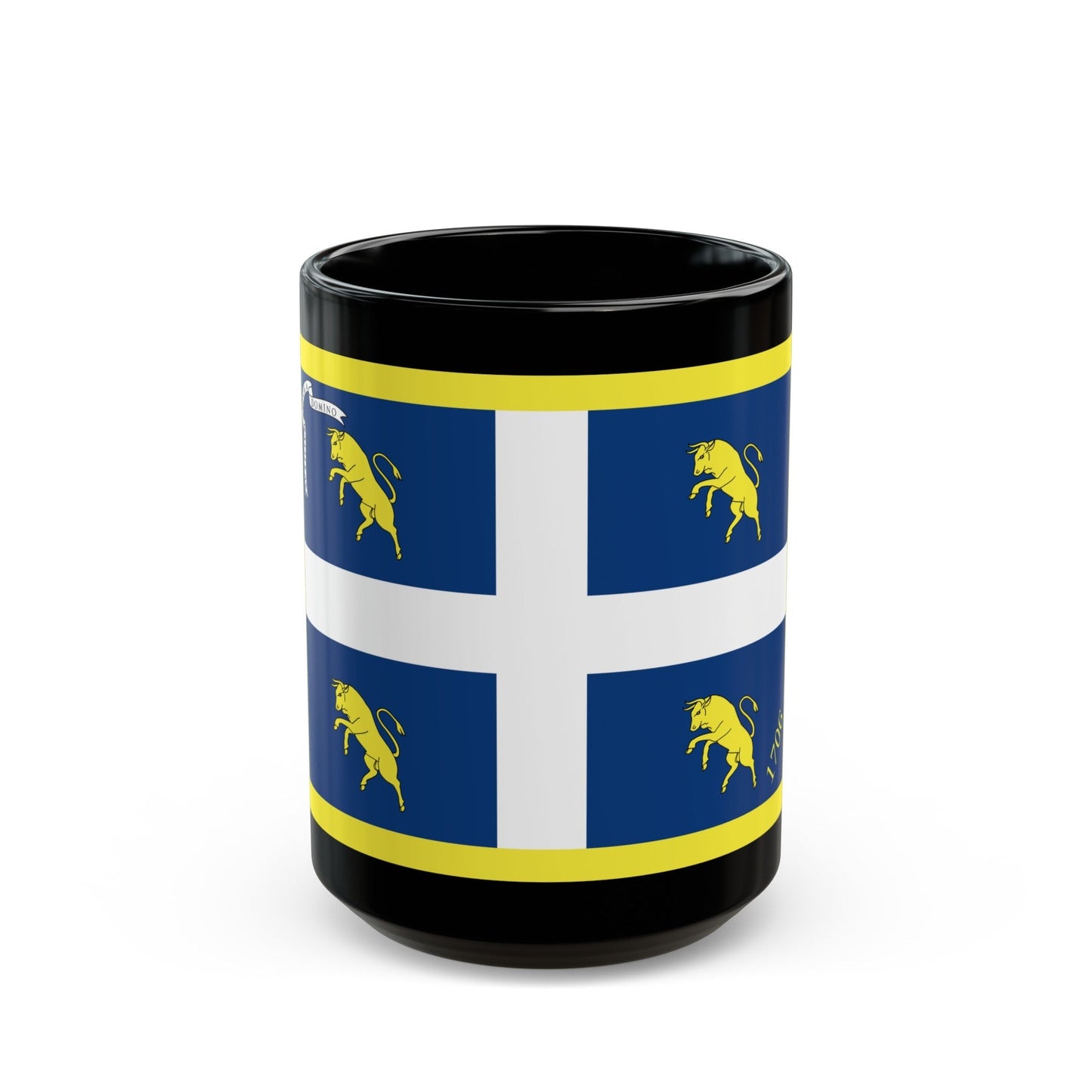 Flag of Turin Italy - Black Coffee Mug-15oz-The Sticker Space