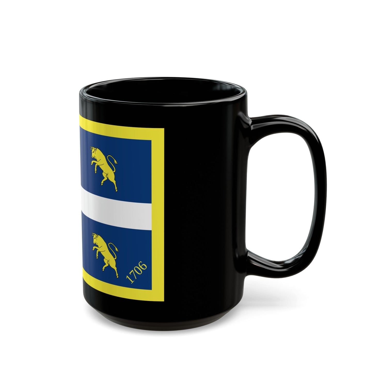 Flag of Turin Italy - Black Coffee Mug-The Sticker Space