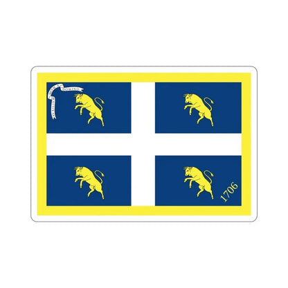 Flag of Turin Italy STICKER Vinyl Die-Cut Decal 5 Inch - The Sticker Space
