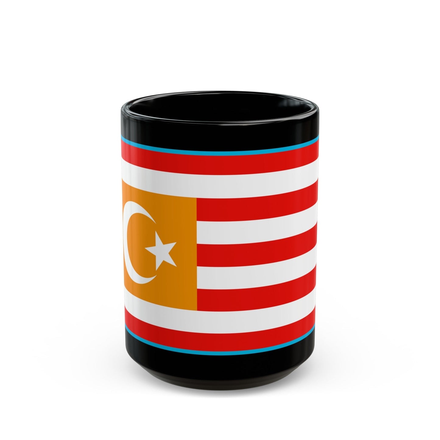 Flag of Turkestan - Black Coffee Mug-15oz-The Sticker Space