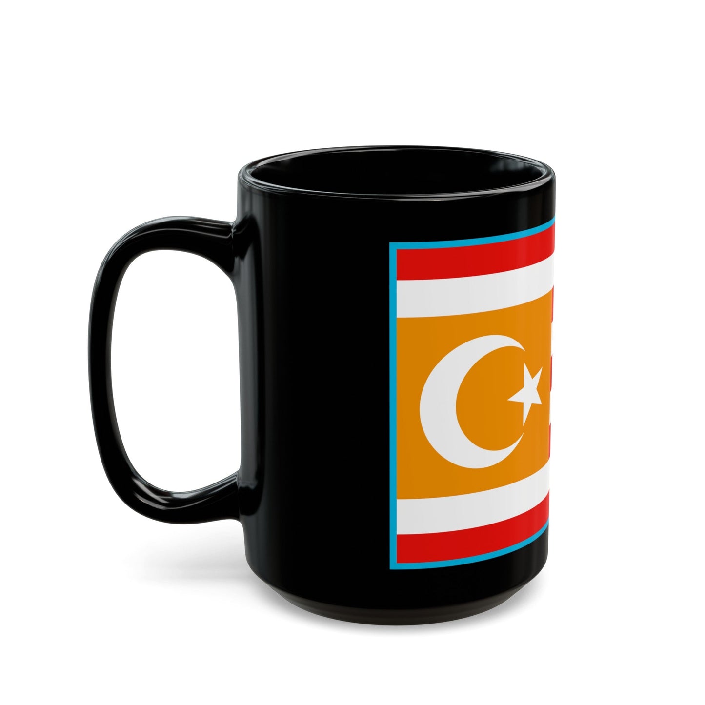 Flag of Turkestan - Black Coffee Mug-The Sticker Space