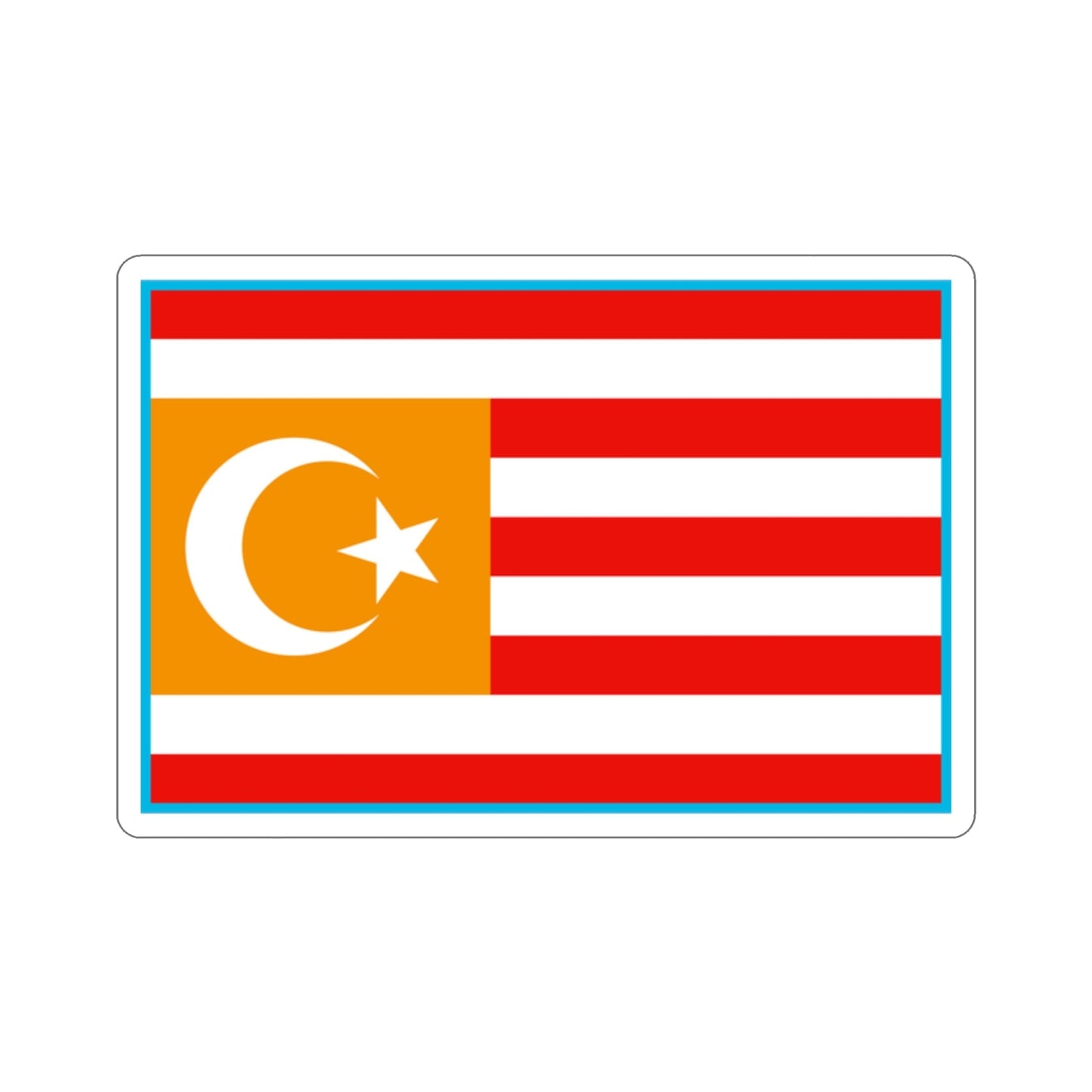 Flag of Turkestan STICKER Vinyl Die-Cut Decal-2 Inch-The Sticker Space