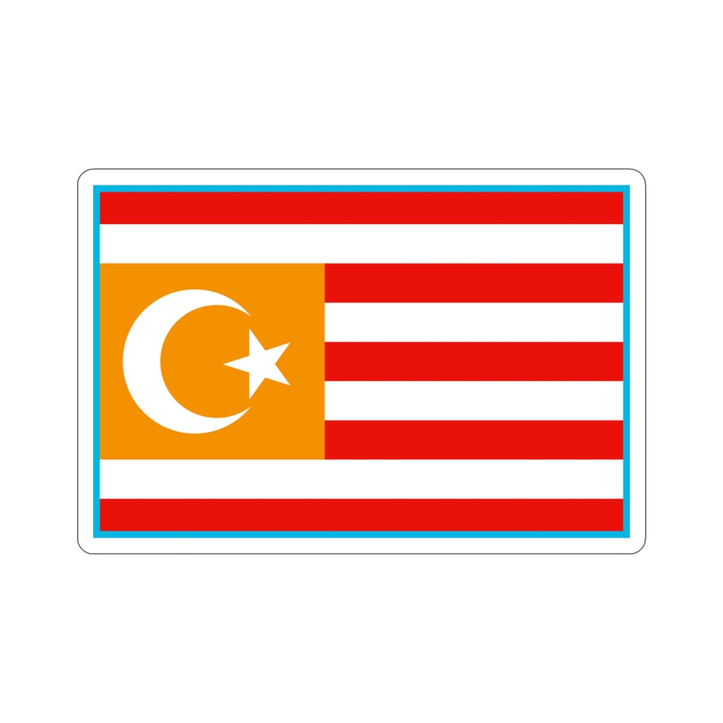 Flag of Turkestan STICKER Vinyl Die-Cut Decal-3 Inch-The Sticker Space