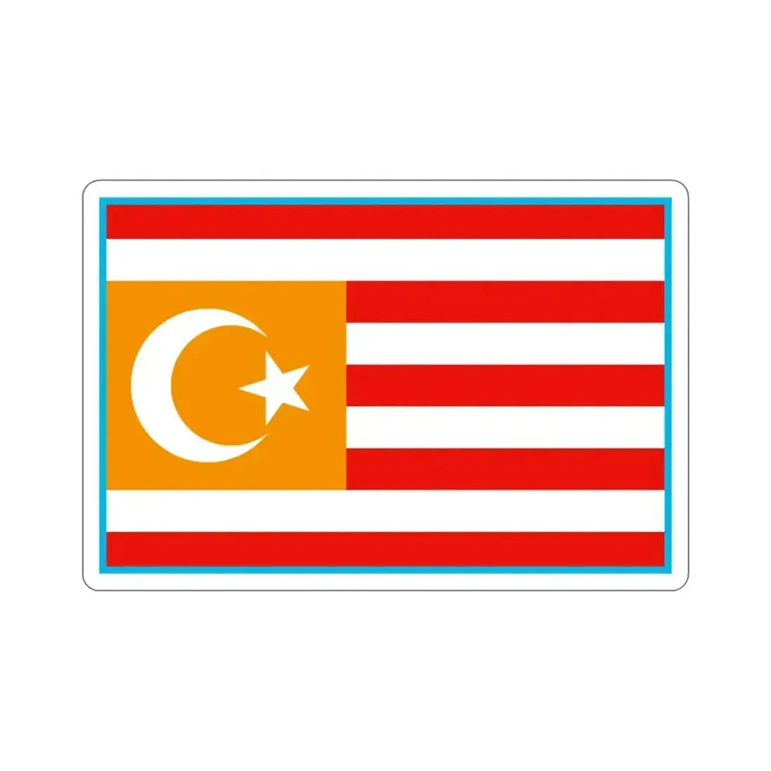 Flag of Turkestan STICKER Vinyl Die-Cut Decal 3 Inch - The Sticker Space