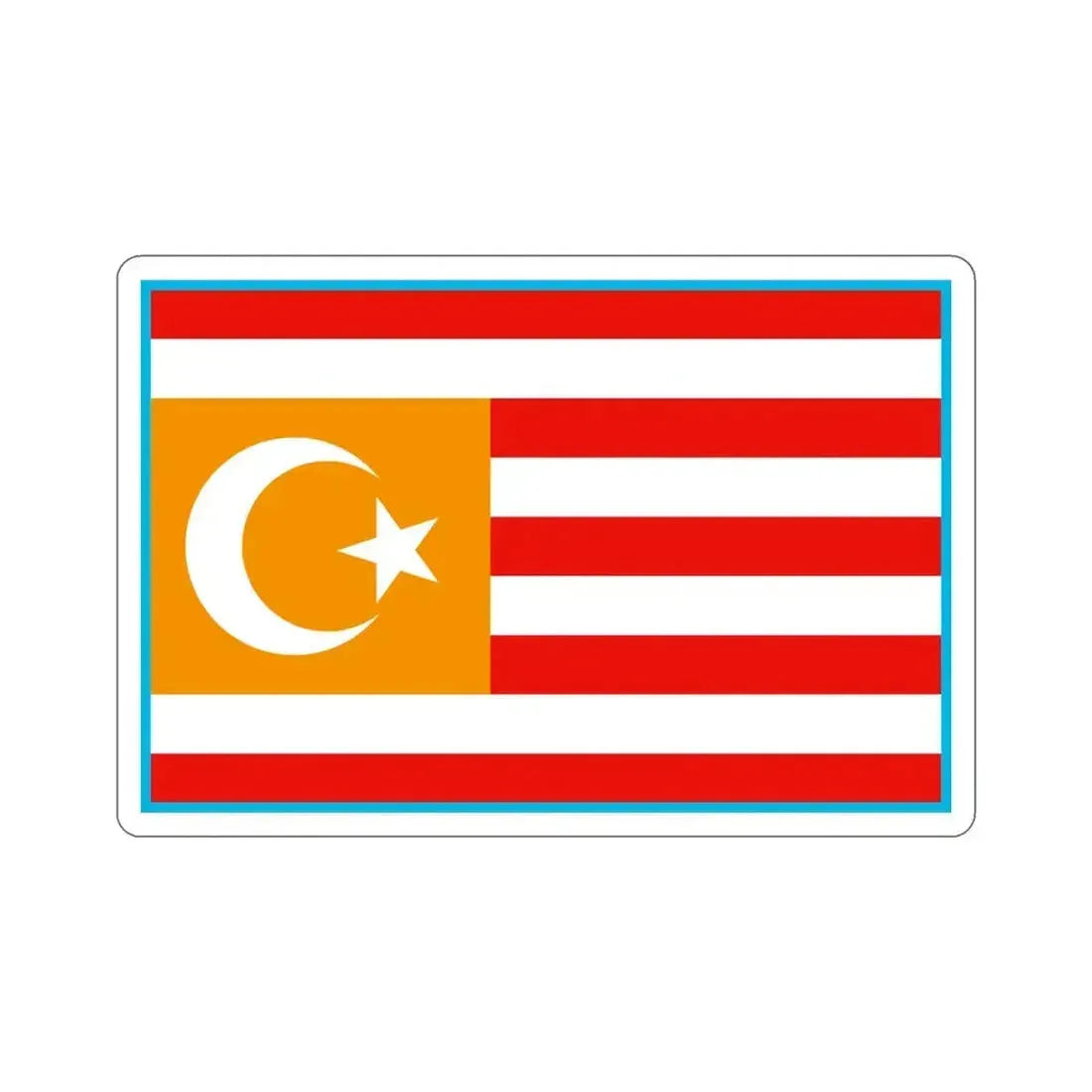Flag of Turkestan STICKER Vinyl Die-Cut Decal 4 Inch - The Sticker Space