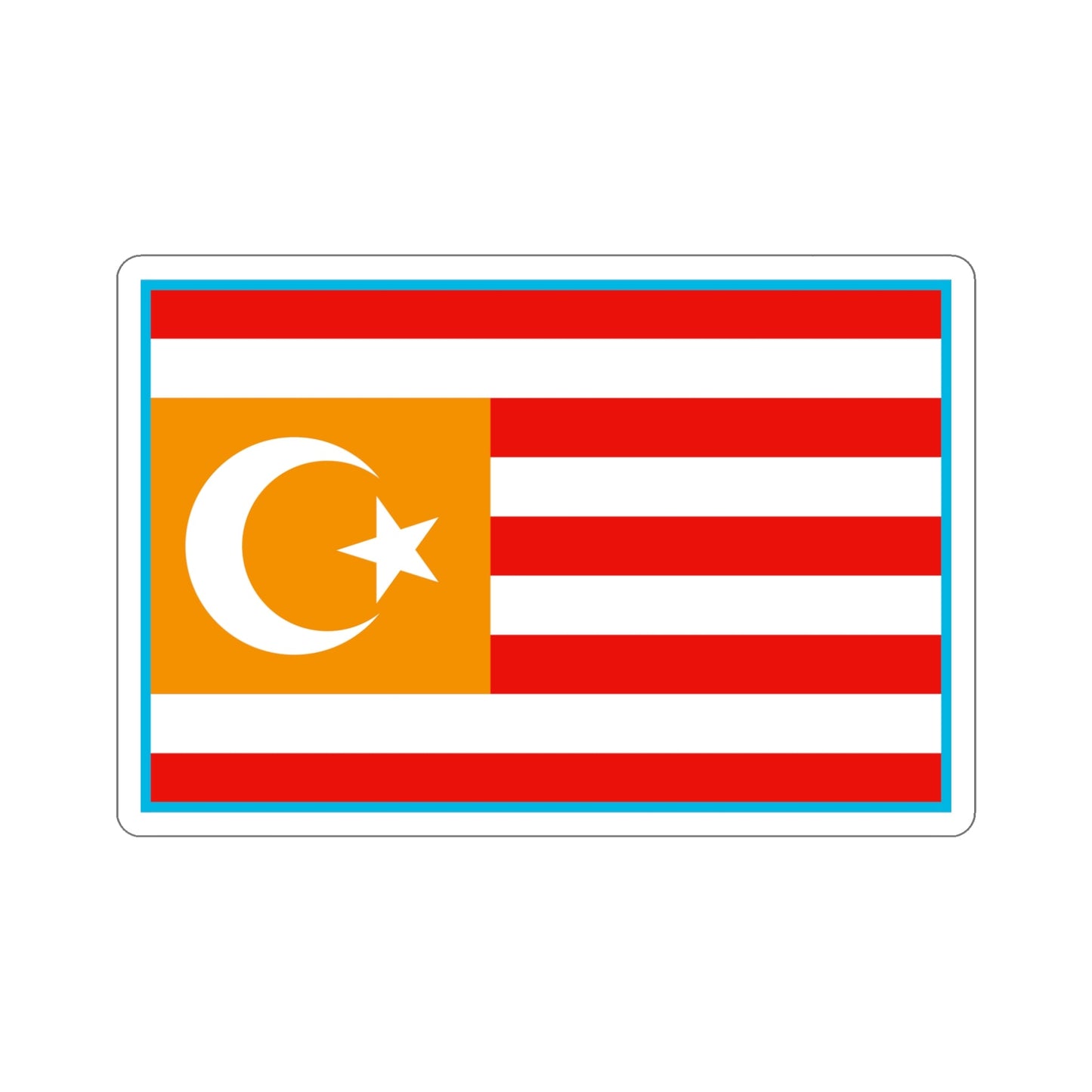 Flag of Turkestan STICKER Vinyl Die-Cut Decal-5 Inch-The Sticker Space