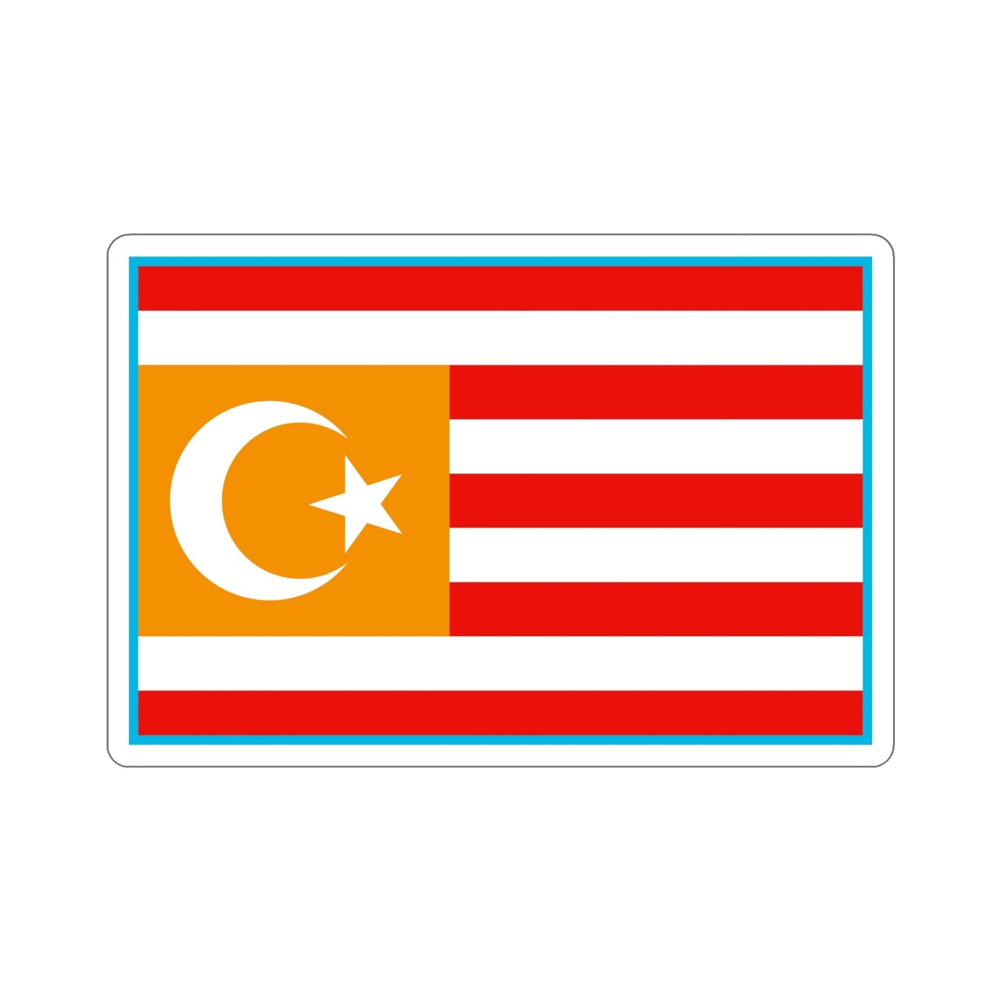 Flag of Turkestan STICKER Vinyl Die-Cut Decal-6 Inch-The Sticker Space