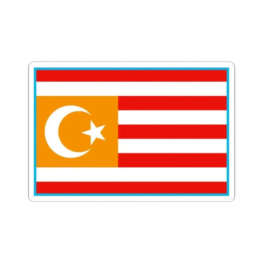 Flag of Turkestan - STICKER Vinyl Kiss-Cut Decal 2 Inch White - The Sticker Space