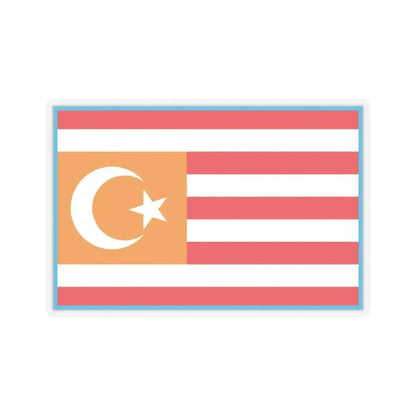 Flag of Turkestan - STICKER Vinyl Kiss-Cut Decal 4 Inch Transparent - The Sticker Space