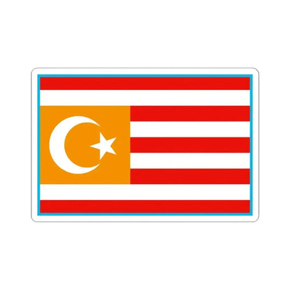 Flag of Turkestan - STICKER Vinyl Kiss-Cut Decal 4 Inch White - The Sticker Space
