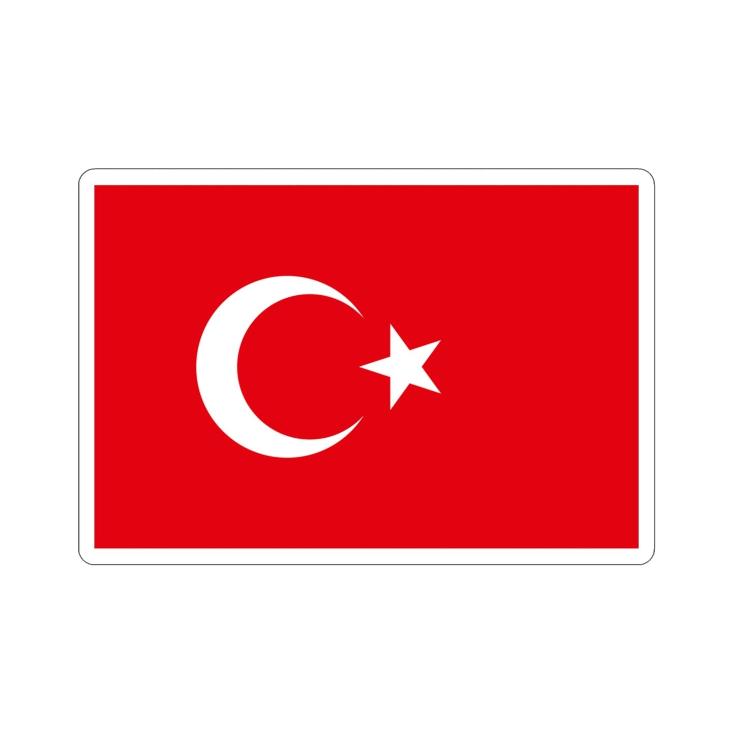 Flag of Turkey STICKER Vinyl Die-Cut Decal-3 Inch-The Sticker Space