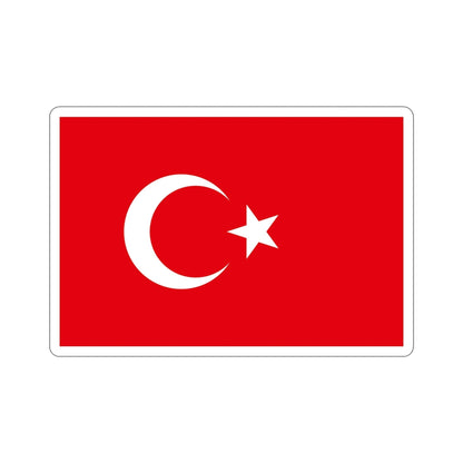 Flag of Turkey STICKER Vinyl Die-Cut Decal-4 Inch-The Sticker Space