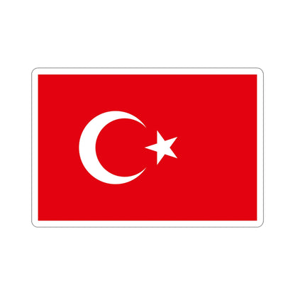 Flag of Turkey STICKER Vinyl Die-Cut Decal-5 Inch-The Sticker Space