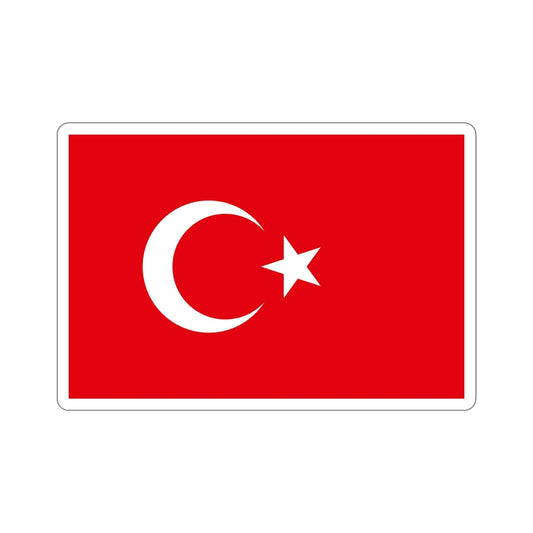 Flag of Turkey STICKER Vinyl Die-Cut Decal-6 Inch-The Sticker Space