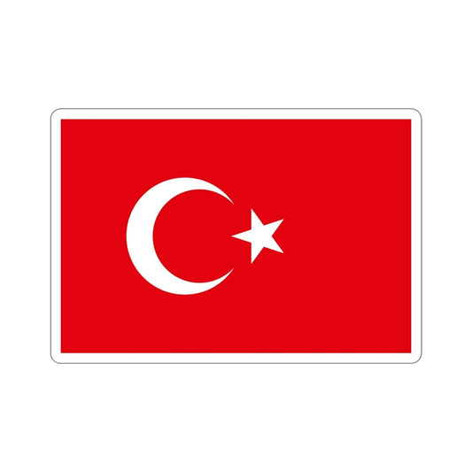 Flag of Turkey STICKER Vinyl Die-Cut Decal-6 Inch-The Sticker Space