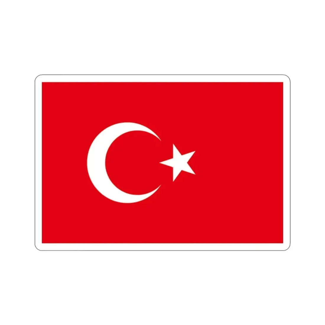 Flag of Turkey STICKER Vinyl Die-Cut Decal - The Sticker Space